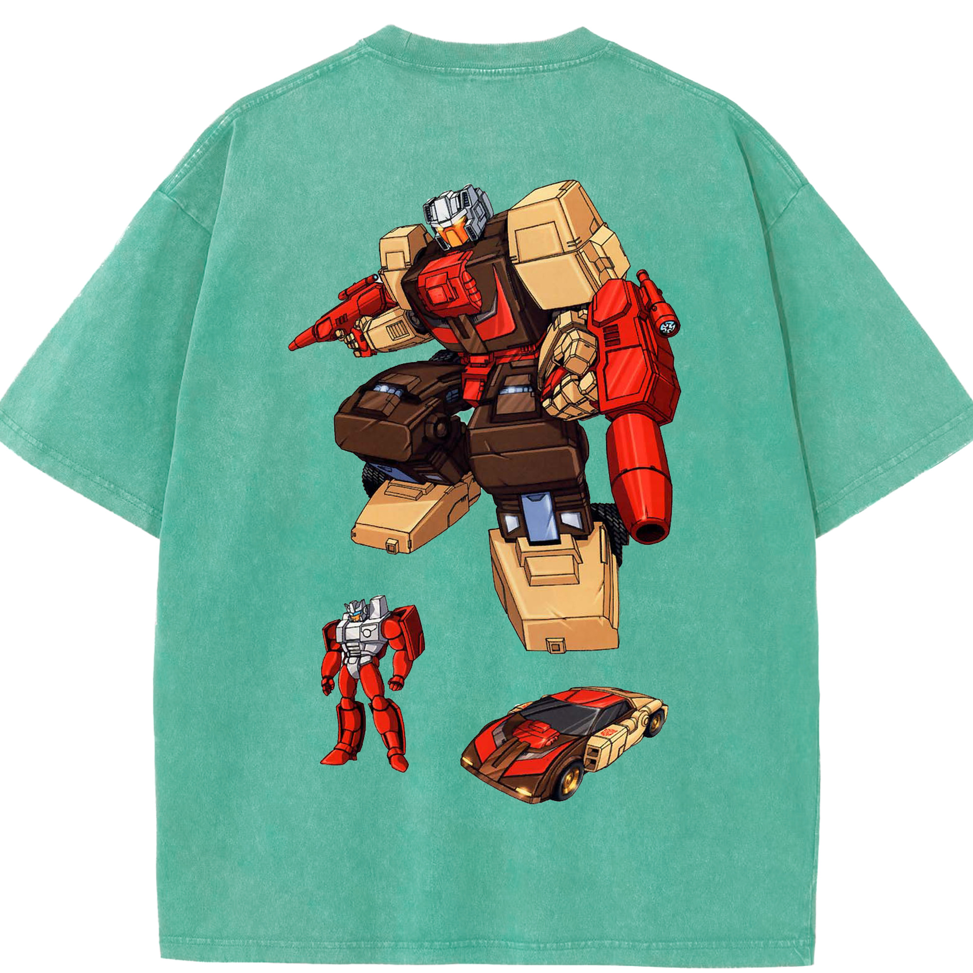 （画像用）  綿100% ヴィンテージ風 半袖Tシャツ（背面プリント）